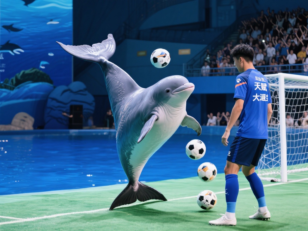 来自虎滩的顶流“球星”!海狮妙妙助力大连主场