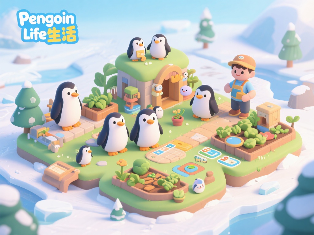 在《Penguin&nbsp;Life企鹅生活》中